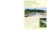 Natural swimming pools - AQUAVIVA AUSTRALIA issue6-naturalpool… · You maintain your natural filtration system the same way you’d maintain any garden: if plants die, you replace