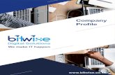 Company Profile - Bitwise · (Mpesa, Airtel Money, Paypal etc) Web based system development (E-commerce etc) Cyber Security (Penetration testing and implementation of mitigation strategies)