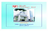 24th Annual Report - Bombay Stock Exchange Auditors M/s. G. K. Kedia & Co. Chartered Accountants (FRN