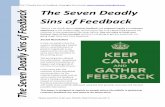 The Seven Deadly Sins of Feedback Feedback 2.pdfThe 7 Deadly Sins of Feedback: Copyright Guy Arnold:  P a g e Please send this to all your friends: theyll thank you for it