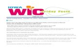 Policy from the WIC State Program Certification Policy and Procedure Manual · 2018-07-10 · Week ending issue: October 21, 2016– Issue #310 Policy from the WIC State Program Certification