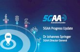 5GAA Progress Update Dr Johannes Springer · 2020-03-05 · and Software Solutions TELECOMMUNICATIONS Connectivity and Networking Systems, Devices and Technologies 5GAA unites today