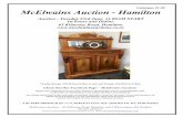 Catalogue $1.00 McElwains Auction - Hamilton · 181 Vintage Ladies Black Coat: Union Made 'ILGWU', Size Medium - Large 1 182 Cane Chairs x 2 Woven Cane With Water Hyacinth Stripe: