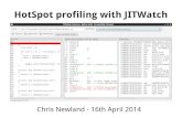 HotSpot profiling with JITWatch - Chris Newland · HotSpot profiling with JITWatch Chris Newland - 16th April 2014. WhatSpot? ... No registers Variables pushed onto stack – Just