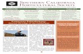 Southern California Horticultural Society€¦ · at the L.A. County Arboretum honoring Mike Evans Reservation Form enclosed It is time to mark your calendars for our annual SCHS