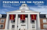 Salisbury University Return-to-Campus Overview...4 Preparing for the Future Salisbury University Return-to-Campus Overview COVID-19 TASK FORCE An SU COVID-19 Task Force was formed
