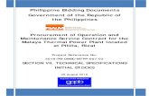 Philippine Bidding Documents Government of the Republic of ... for psalm/201… · Philippine Bidding Documents Government of the Republic of the Philippines Procurement of Operation