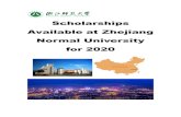 Scholarships Available at Zhejiang Normal University for 2020iso.zjnu.edu.cn/.../daae174b-3950-4f46-bb64-2420723d46f5.pdf · 2020-01-07 · Letter and Visa Application Form for Study