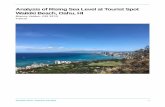 Analysis of Rising Sea Level at Tourist Spot Waikiki Beach ... · world renowned beach, and this location a very popular destination for vacation travelers. The Waikiki beach spans