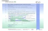 EC-TYPE EXAMINATION CERTIFICATE...to this certificate. (11) This EC-Type Examination Certificate relates only to the design and construction of the specified equipment or protective