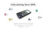 Calculating Your GPA - WordPress.com · Your Transcript To access your BSC transcript to obtain your course, grade, credits, and quality points click on the Student Records link.