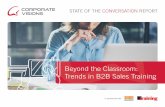 Beyond the Classroom: Trends in B2B Sales Training · (Among respondents who train fewer reps than desired) Tim Riesterer Chief Strategy Officer Corporate Visions 7% We don’t own