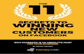 The 11 Secrets to Winning New Customers on Facebook 11... · THE 11 SECRETS TO WINNING NEW CUSTOMERS ON FACEBOOK ... Facebook Audit. This will be a 45min one on one call where we