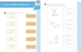 Angles in a triangle – missing angles - White Rose Maths · 2020-04-28 · Angles in a triangle – missing angles 1 Match each diagram to the correct rule. Angles on a straight