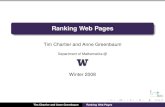 Ranking Web Pages - University of Washingtongreenbau/Math_498/lecture03... · Google Have a question? Looking for an old friend? Need a reference for a paper? A popular and often