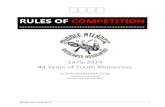 RULES OF COMPETITION · 44 Years of Youth Motocross Hotline 410-375-1059 Membership 443-669-3007 RULES OF COMPETITION ----- MAMA 2019 Rule Book 2 MIDDLE ATLANTIC MOTOCROSS ASSOCIATION