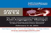 ANGIO 2014 - MD Anderson Cancer Center ANGIO... · ANGIO 2014 The 16th International Symposium on Anti-Angiogenic Therapy: Recent Advances and Future Directions in Basic and Clinical
