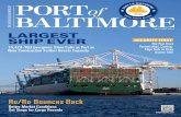 MAY/JUNE 2019 LARGEST SHIP EVER ISECURITY FIRSTI of Baltimore Magazines/POBMayJune2019.pdfMaterial in this magazine may be reproduced in ... Printed in U.S.A. THE FUTURE IS NOW Providing