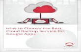 How to Choose the Best Cloud Backup Service for Google Apps · backup provider. There are several different options for safeguarding your data in the cloud. These range from creating