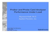 Prober and Probe Card Analyzer Performance …Prober and Probe Card Analyzer Performance Under Load Raymond Kraft, Ph.D. Applied Precision, Inc. South West Test Workshop 5 June 2001