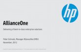 AllianceOne - OpenVMSde.openvms.org/TUD2012/AllianceOne_Customers.pdf · HP AllianceONE Software Downloads •Essential library of latest software update and patches ... •HP Interactive