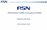 ASN Broker Public Company Limited · 11/26/2018  · ASN Broker Public Company Limited (ASN) operates the business as direct non-life insurance broker ... First year Renewal Million