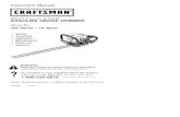 Instruction Manual - Sears Parts Direct€¦ · Instruction Manual 23cc/1.4 cu. in. 2-Cycle GASOLINE HEDGE TRIMMER Model No. 358.795750 - 18" Blade • Safety • Assembly • Operation