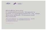 Productivity Commission Inquiry into Competition in the … · The concerted practices prohibition will fill a gap in Australia’s competition law relating to anti-competitive activity