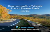 Commonwealth of Virginia Energy Storage Study · Commonwealth of Virginia Energy Storage Study Final Report ... Summary of estimated potential electricity system benefits from energy
