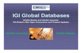 IGI Global Databases - Indian Institute of Technology ... · biomedical informatics, and related fields IGI Global quickly identifies emerging topic areas and disseminates research