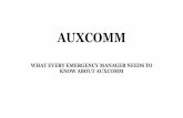 AUXCOMM - Michigan...AUXCOMM TRAINING Prerequisites for attending AUXCOMM Training: •An active FCC amateur radio license •Past experience in auxiliary emergency communications