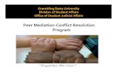 Peer Mediation 2 - gram.edu Mediation 2.pdfGrambling State University’s Peer Mediation Program is an affective form of conflict resolution which allows students to negotiate their
