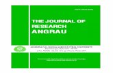 The Journal of Research ANGRAU - Acharya N.G.Ranga ...1)_2014.pdf · Acharya NG Ranga Agricultural University, Warangal - 506007 ABSTRACT Four restorer lines were crossed with five