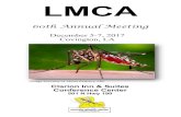 LMCA lmca annual meeting program-opt.pdfPresentation Policy Submitted papers are scheduled at 15-minute intervals, which will allow each speaker 13 minutes for the presentation and