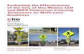 Evaluating the Effectiveness of the City of Des Moines LED ...€¦ · Evaluating the Effectiveness of the City of Des Moines LED and RRFB Pedestrian Crossing Treatments on Multi-Lane