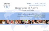Diagnosis of Active Tuberculosis - Michigan...©2013 MFMER | slide-1 Diagnosis of Active Tuberculosis Zelalem Temesgen, MD FIDSA AAHIVS Professor of Medicine . Executive Director,
