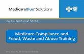 Medicare Compliance and Fraud, Waste and Abuse …bcbsofminnesota.pinpointglobal.com/Apps/Medicare/docs/...S5743_073112_K01_RE CMS Approved 08/23/2012 1 Blue Cross Agent Training I