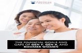 THE FINANCIAL GOALS AND , AND BOOMER WOMEN · THE FINANCIAL GOALS AND GAPS OF GEN Y, GEN X, AND ... • Baby Boomer Generation (Boomer): Born 1946 - 1964 and the second largest generation