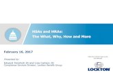 HSAs and HRAs: The What, Why, How and More · HSAs and HRAs: The What, Why, How and More Click the Lockton logo to join the webcast . Please Note ... HRA 101 The Good and the ...