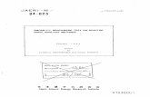 JAERI -M J - Nuclear Energy Agency · Japan Atomic Energy Research Inst~tute, 1984 . SMORN-111 BENCHMARK TEST ON REACTOR NOISE ANALYSIS METHODS Edited by ... of the test as well as