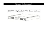 User Manual 3KW Hybrid PV Inverter - ELANTsolar.elant.cz/navody/InfiniSolar 3kW-manual EN.pdf · solar electric (photovoltaic or PV) power, feed power back to grid (utility), and