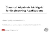 Classical Algebraic Multigrid for Engineering Applications · Classical Algebraic Multigrid for Engineering Applications Simon Layton, Lorena Barba (BU) With thanks to Justin Luitjens,