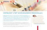 THE BDO CENTER FOR HEALTHCARE EXCELLENCE & INNOVATION HITRUST CSF ASSURANCE PROGRAM · 2019-05-13 · HITRUST CSF Assurance Program The HITRUST CSF Assurance Program delivers simplified