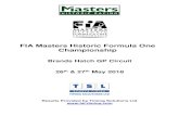 FIA Masters Historic Formula One Championship · FIA Masters Historic Formula One Championship QUALIFYING - RACE 2 - FINAL CLASSIFICATION POS NO CL PIC NAME ENTRY TIME ON LAPS GAP