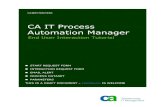 CA IT Process Automation Manager€¦ · CA IT Process Automation Manager End User Interaction Tutorial 7 ... palette and select “Unlock” from the in-context menu. Email alerts