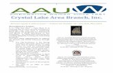 President’s Letter - AAUWcrystallake-il.aauw.net/files/2015/08/AAUW-2016.pdf · Marlene Boncosky, Co-President Feb. 6th. meeting Members of both morning and evening book groups