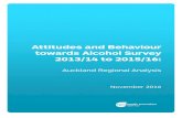 Attitudes and Behaviour towards Alcohol Survey 2013/14 to ... · The Attitudes and Behaviour towards Alcohol Survey (ABAS) is a national survey of people aged 15 years and over about