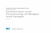 PG&E GAS R&D AND INNOVATION WHITEPAPER Conversion …...PG&E GAS R&D AND INNOVATION . WHITEPAPER . Conversion and Processing of Biogas and Syngas . 8/30/2018 . ... PG&E GAS R&D AND