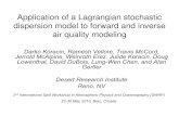 Application of a Lagrangian stochastic dispersion model to ...kestrel.nmt.edu/~zeljka/downloadfiles/sswap/darkop.pdf · a. Ozone concentration (ppbv) at 300 m AGL from kriged aircraft