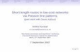 Short-length routes in low-cost networks via Poisson line ...aldous/Talks/me116-talk.pdf · Introduction Stereology Construction Asymptotics and simulation Conclusion References Tools